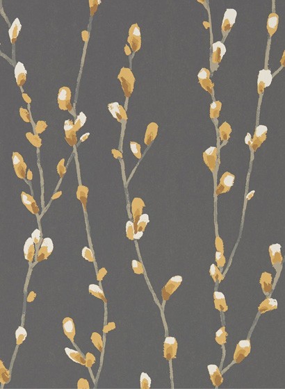 Florale Tapete Salice von Harlequin - Ochre/ Sepia