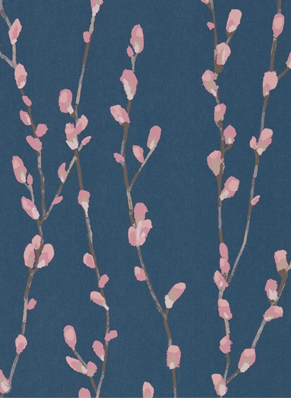 Harlequin Wallpaper Salice Rose/ Navy