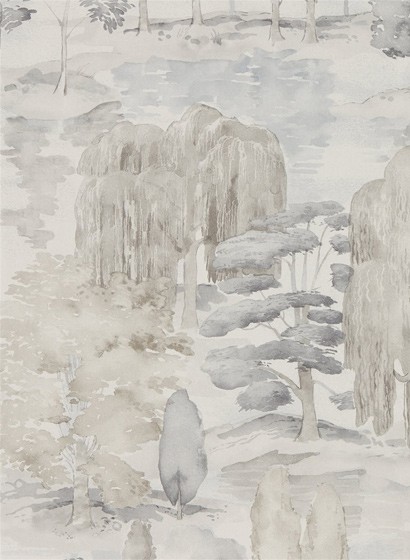 Sanderson Papier peint Waterperry - Gilver/ Linen