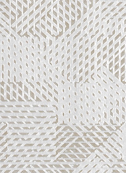 Geometrische Tapete Oblique von Arte - Weiß/ Beige