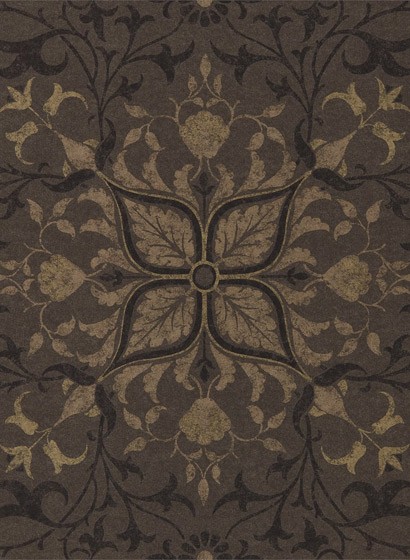 Morris & Co. Tapete Pure Net Ceiling - Charcoal/ Gold