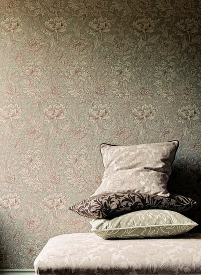 Morris & Co Wallpaper Chrysanthemum Toile