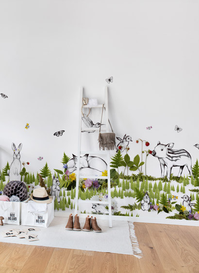 Rebel Walls Carta da parati panoramica The Rabbits Playground