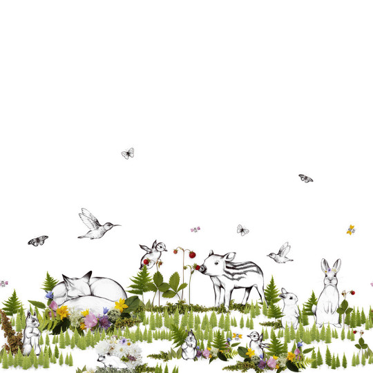 Rebel Walls Carta da parati panoramica The Rabbits Playground