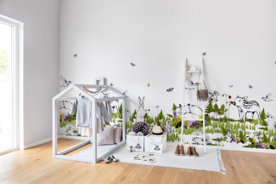 Rebel Walls Carta da parati panoramica The Rabbits Playground