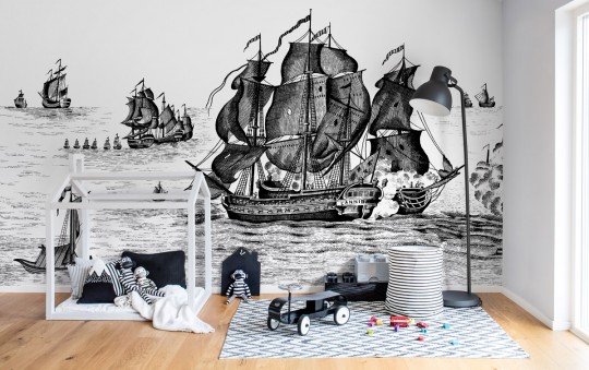 Tapete High Seas von Rebel Walls - Black & White