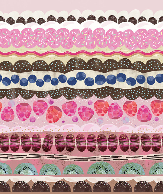 Rebel Walls Carta da parati panoramica Sugar Stripes