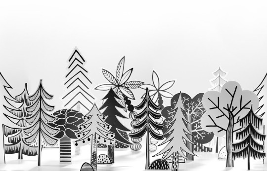 Tapete Nordic Valley von Rebel Walls - Black & White