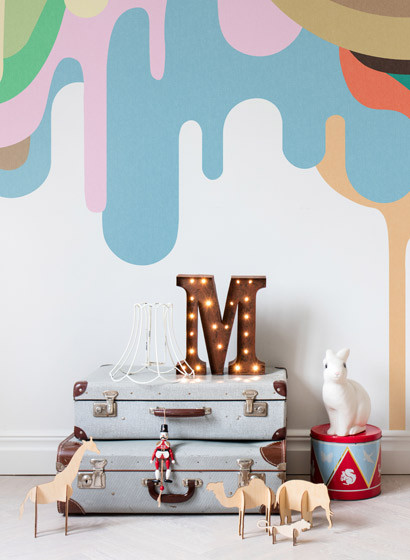 Rebel Walls Carta da parati panoramica Dripping Ice Cream