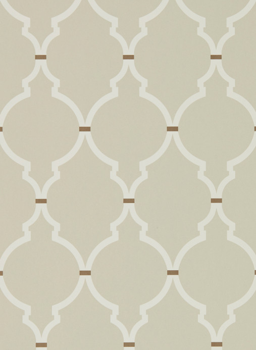 Sanderson Wallpaper Empire Trellis Linen/ Cream