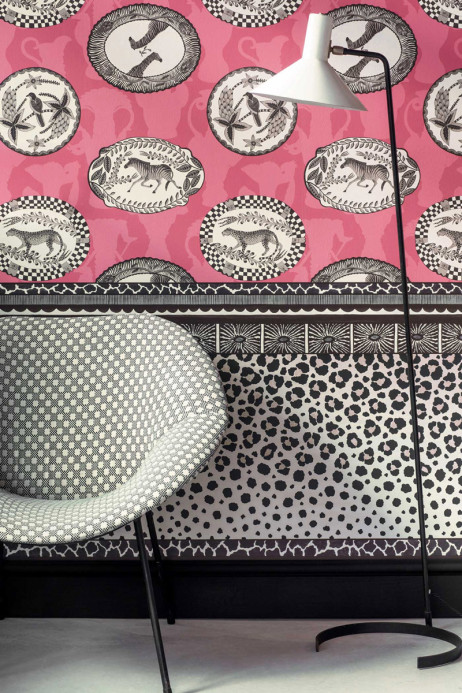 Bordüre Zulu Border von Cole & Son - Black
