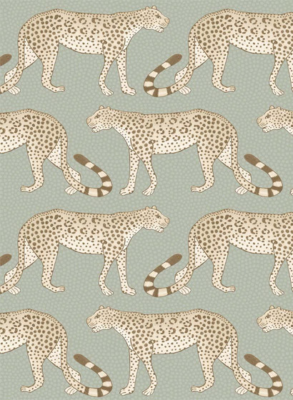 Tapete Leopard Walk von Cole & Son - Olive/ White