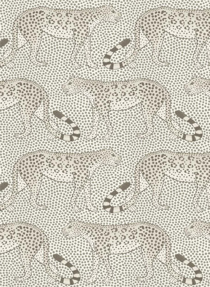 Tapete Leopard Walk von Cole & Son - White/ Black