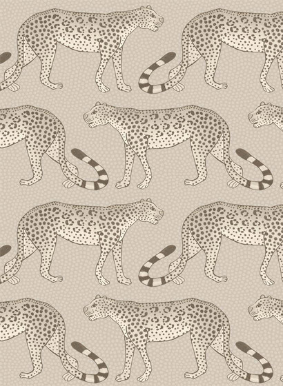 Tapete Leopard Walk von Cole & Son - Stone