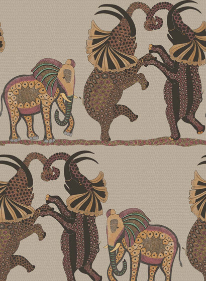 Tapete Safari Dance von Cole & Son - Orange/ Stone