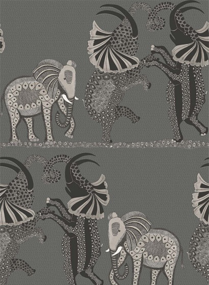 Tapete Safari Dance von Cole & Son - Black/ White
