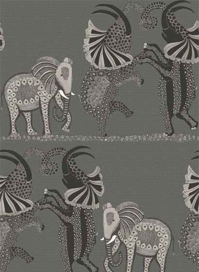 Cole & Son Wallpaper Safari Dance Black/ White