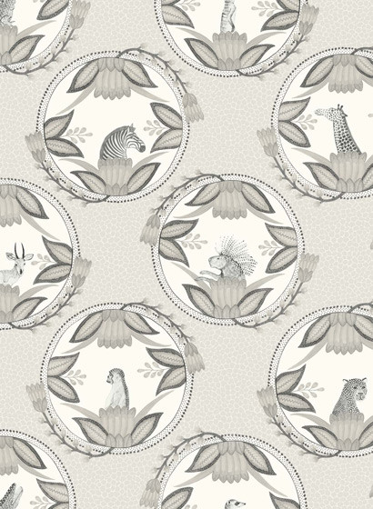Cole & Son Papier peint Ardmore Cameos - Grey