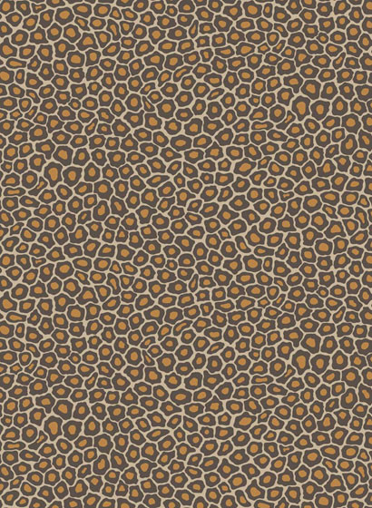 Tapete Senzo Spot von Cole & Son - Charcoal/ Orange