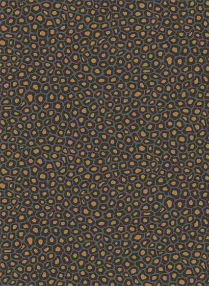 Cole & Son Papier peint Senzo Spot - Charcoal/ Gold