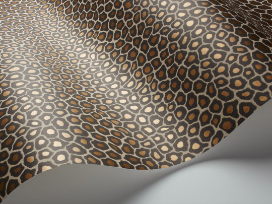 Cole & Son Papier peint Senzo Spot - Taupe/ Gold