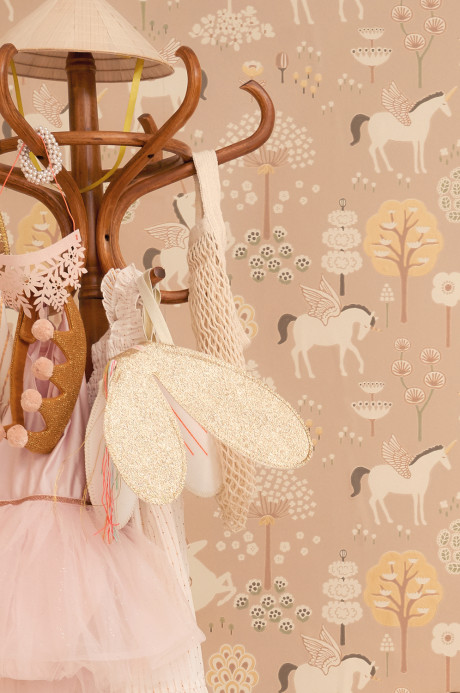 Majvillan Tapete True Unicorns - Old Pink