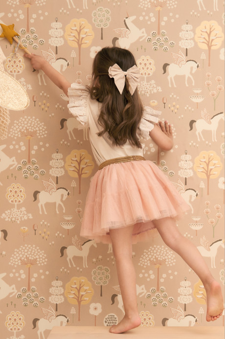 Majvillan Tapete True Unicorns - Old Pink