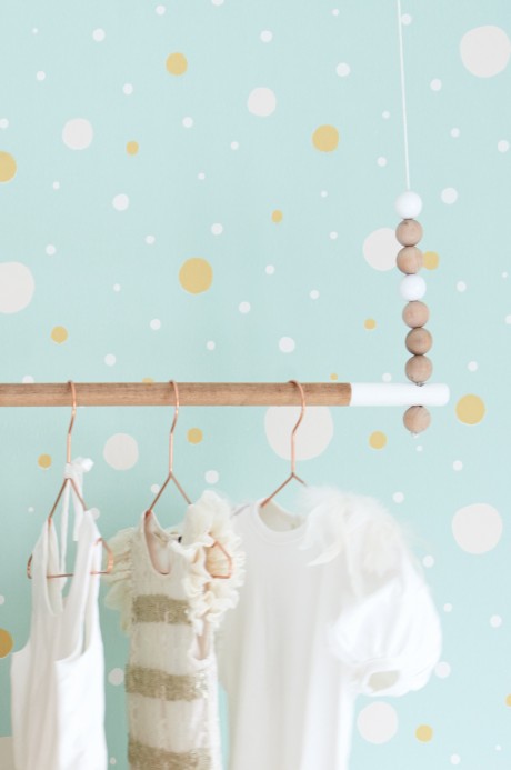 Majvillan Wallpaper Confetti Soft Turquoise/ Yellow/ Light Pink/ Cream White