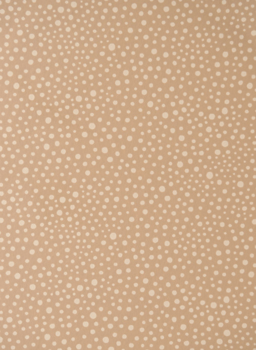 Majvillan Papier peint Dots - Teddy Brown