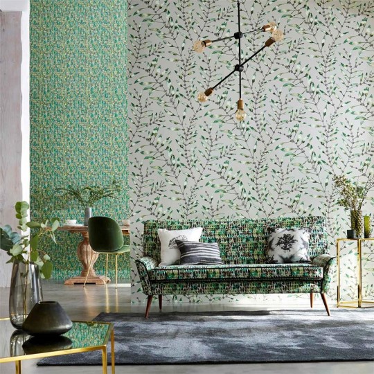 Harlequin Wallpaper Chaconia Emerald/ Lime