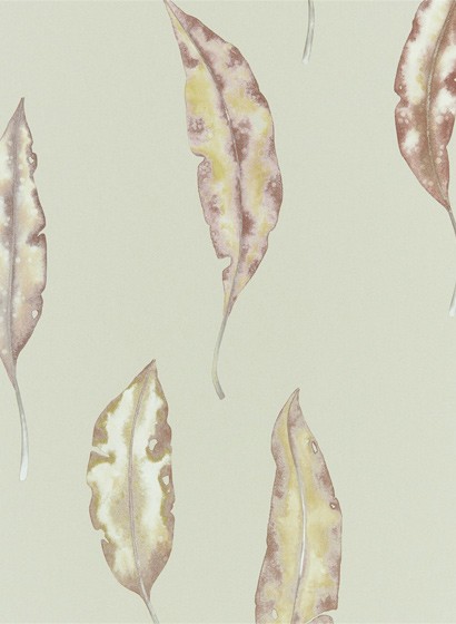 Blättertapete Kinina von Harlequin - Mandarin/ Fig