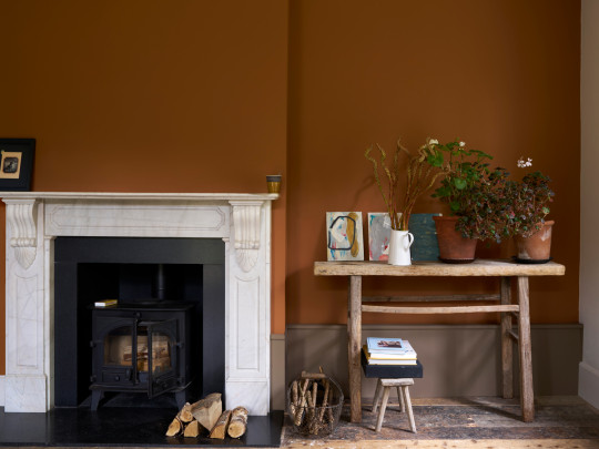 Farrow & Ball Flat Eggshell - 0,75l - Broccoli Brown 198