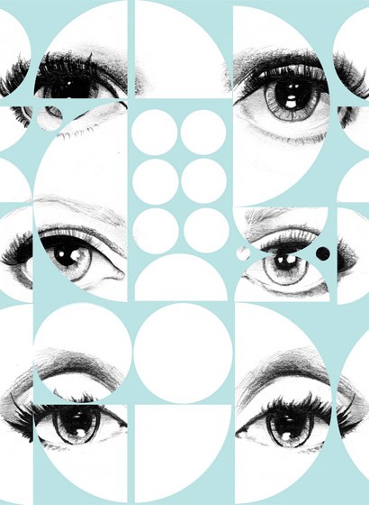 MINDTHEGAP Wallpaper Eyes and Circles WP20086