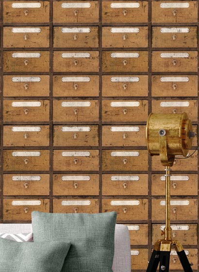 MINDTHEGAP Wallpaper Vintage Pharmacy