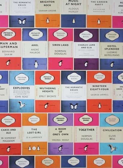 Osborne & Little Wallpaper Penguin Library Multi