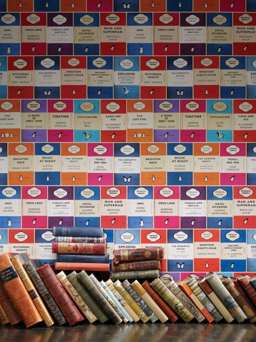Osborne & Little Wallpaper Penguin Library Multi