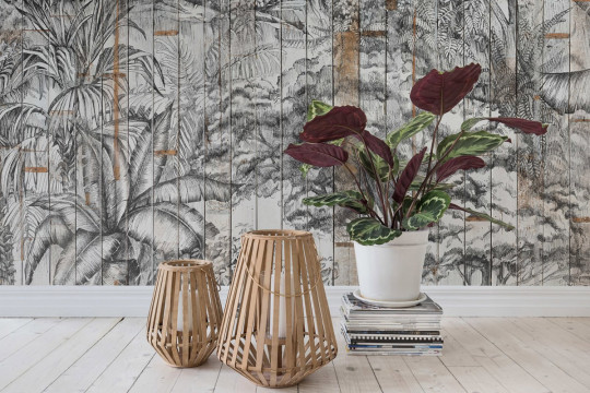 Holztapete Bali Boards von Rebel Walls - Secret Garden
