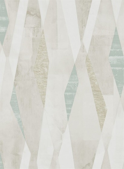 Harlequin Papier peint Vertices - Teal/ Stone