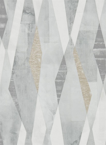 Harlequin Wallpaper Vertices Slate/ Concrete