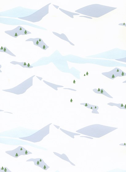 Ferm Living Carta da parati snow scene - Snow Scene