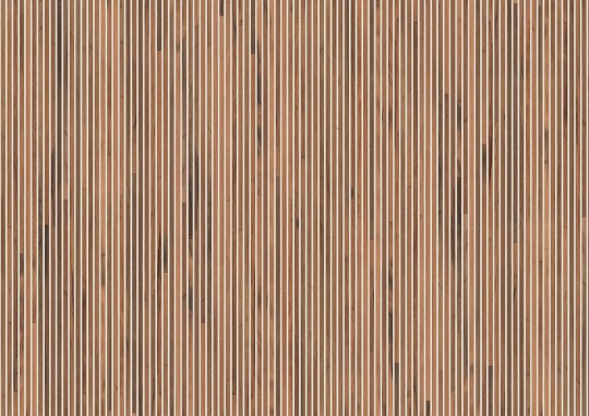 NLXL Wallpaper Timber Strips TIM-02 Teak on White