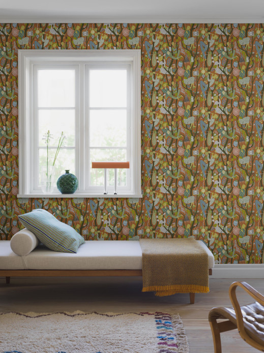 Stig Lindberg Tapete Melodi von Boras - 1755