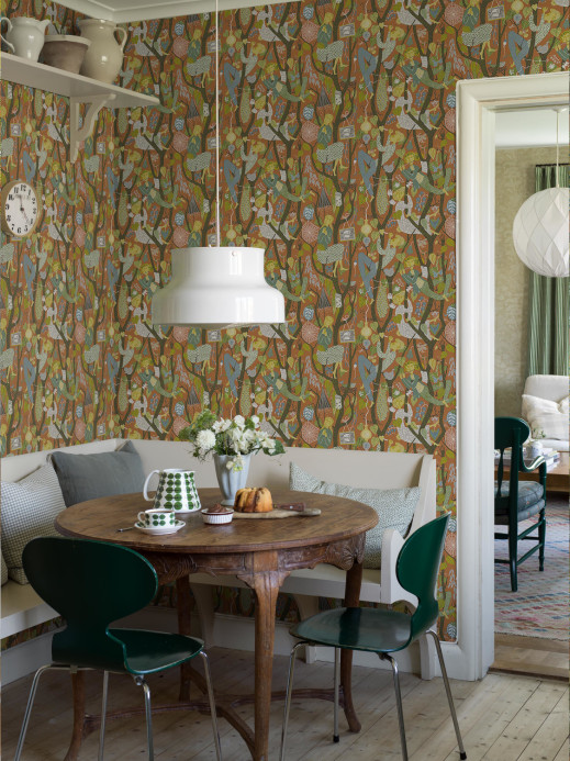 Stig Lindberg Tapete Melodi von Boras - 1755