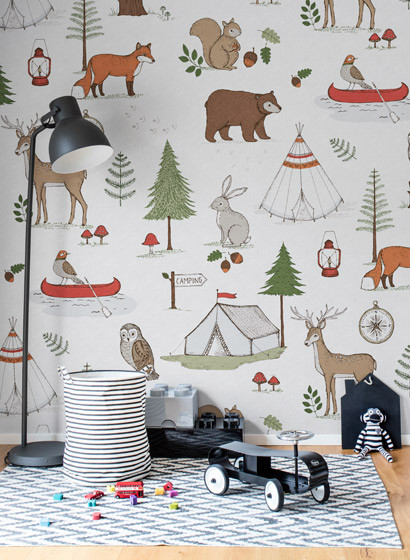 Rebel Walls Carta da parati panoramica Camping Trip