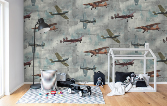 Rebel Walls Mural FlugzeugAero Show