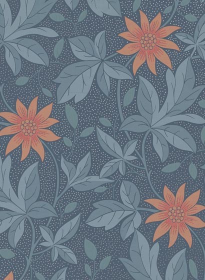 Little Greene Wallpaper Monroe  - Night Flower