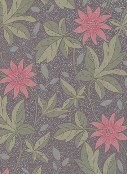Little Greene Wallpaper Monroe  - Pink Flower