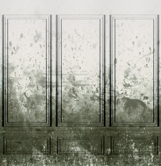 Rebel Walls Papier peint panoramique Patinated Panels - Moss