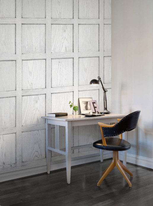 Holz Tapete Panel von Rebel Walls - White