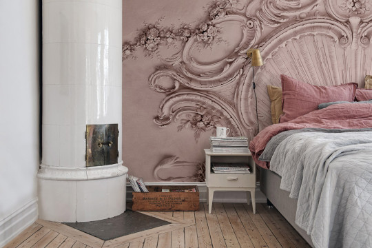 Stuck Tapete Stucco Gloria von Rebel Walls - Dusty Pink